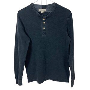 Goodthreads Mens Long Sleeve Sub Thermal Henley Small Cotton Shirt Layer